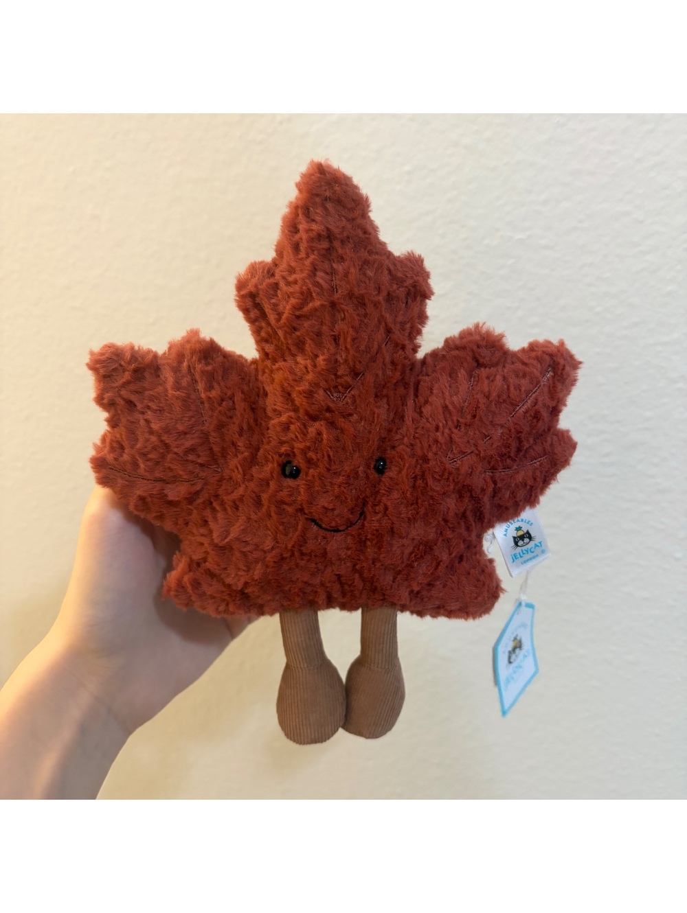 Jellycat Amuseables Maple Leaf BNWT - CANADA INDIGO EXCLUSIVE